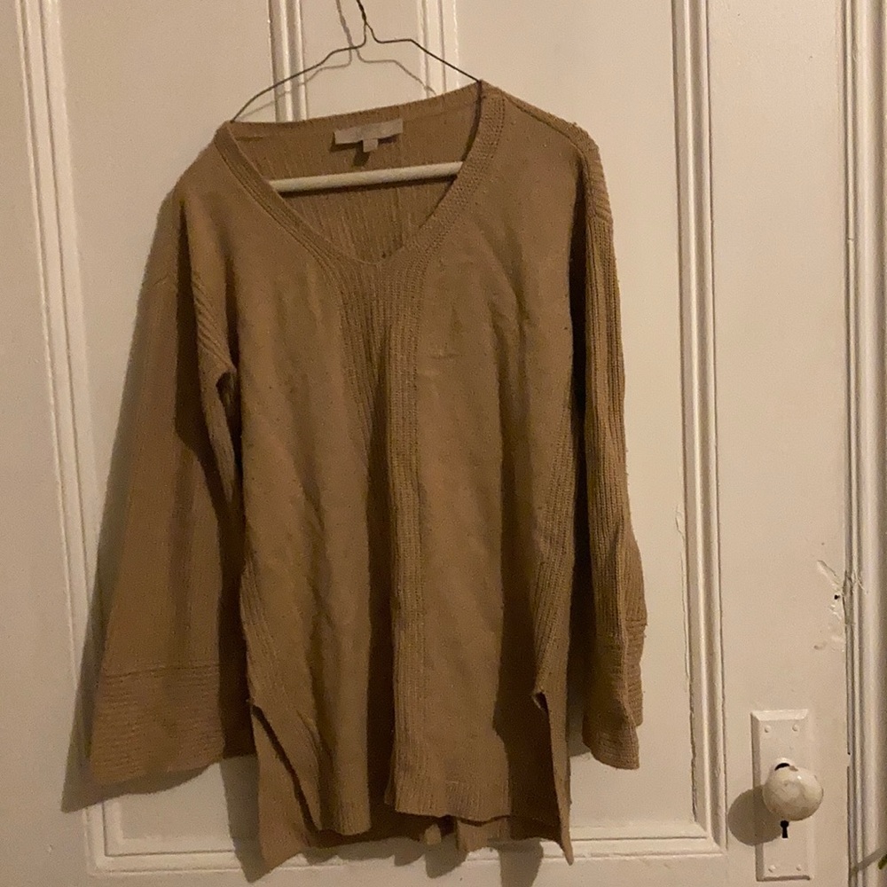 Loft balloon sleeve sweater tunic dress